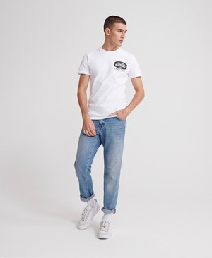 Superdry Monochrome Férfi Pólók Fehér | IHQBX3650